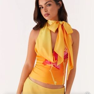 Peppermayo Nala Top - Orange Floral